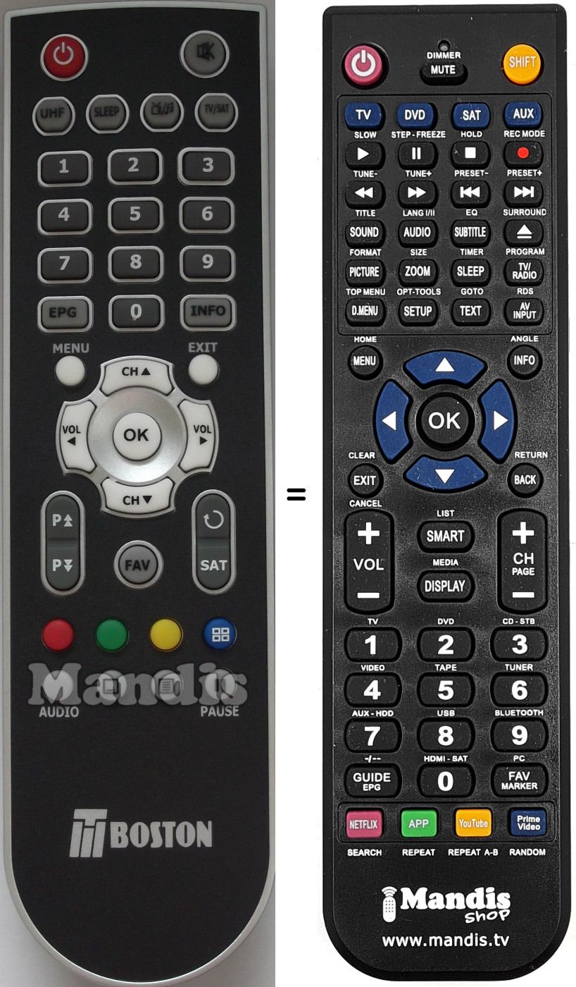 Replacement remote control RS7174