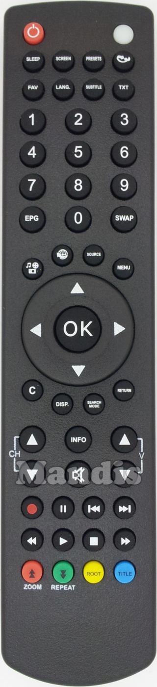 For Luxor HD22823DDVD TV Replacement Remote Control