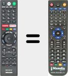 Replacement remote control for RMF-TX300E (149332011)