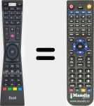 Replacement remote control for RCA249101 (23521254)