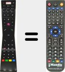 Replacement remote control for RCA249101 (30095593)