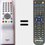 Replacement remote control for 83E