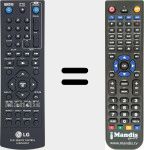 Replacement remote control for AKB35840202