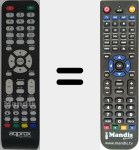 Replacement remote control for AQP001