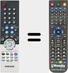 Replacement remote control for BN59-00471A