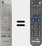 Replacement remote control for RC036-2