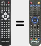 Replacement remote control for AVR151 (CARTAVR151-HK-V1)
