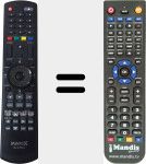 Replacement remote control for DSL19V2WCD
