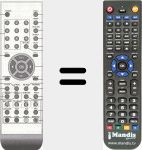 Replacement remote control for DSL15T1TD