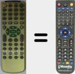 Replacement remote control for PD1100D