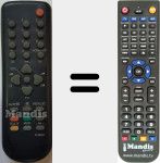 Replacement remote control for R-40A01