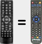 Ersatzfernbedienung für ICDVR-TLC 4