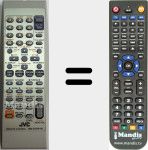Replacement remote control for RMSTHP7R