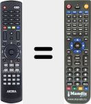 Replacement remote control for LCT-B85TDU19H