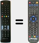 Replacement remote control for LED2801