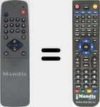 Replacement remote control for MV-RC613311MIX