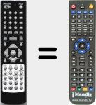 Replacement remote control for NVR7030TDXT19