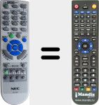 Replacement remote control for RD-448E (7N900921)