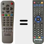Replacement remote control for OURALIS EVOLUTION 3