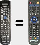 Ersatzfernbedienung für RC-390M (24140390B)