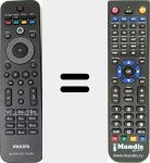 Ersatzfernbedienung f&uuml;r RC4749/01 (996510025848)