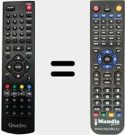 Replacement remote control for QUA003