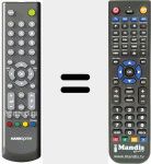 Replacement remote control for RC201