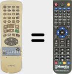 Replacement remote control for RC-BVR05