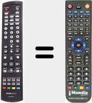 Replacement remote control for RC00246P
