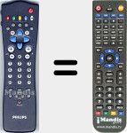 Replacement remote control for RC2591/01 (482221910577)