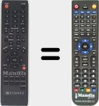 Replacement remote control for REMCON556
