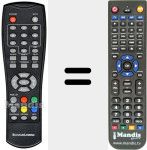 Replacement remote control for REMCON847
