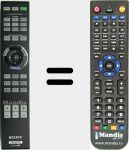Replacement remote control for RM-PJ22 (149007011)