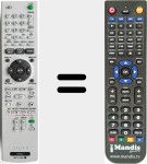 Replacement remote control for RMT-D232P (147966012)