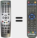Replacement remote control for RS-636 (01400-2340)
