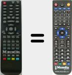 Replacement remote control for TDD2440