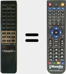 Replacement remote control for RM-D591 (146559511)
