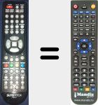 Replacement remote control for TLXR2265