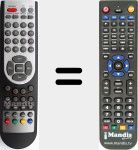Replacement remote control for Lyra (S2001DV)