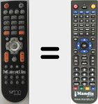 Replacement remote control for SPM3500