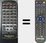 Replacement remote control for EUR644377