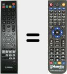 Replacement remote control for BDP115 (WV152400)