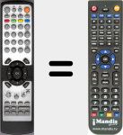 Replacement remote control for TLU03223B