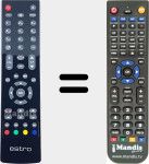 Replacement remote control for RC2712 (23072119)