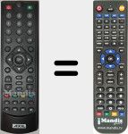 Replacement remote control for RS0620M