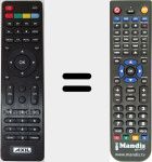 Replacement remote control for RT0302HDM (RT0302HD)