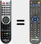 Replacement remote control for GLOBAL001