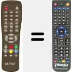 Ersatzfernbedienung für DVBT42