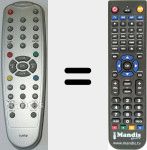 Replacement remote control for EYE001