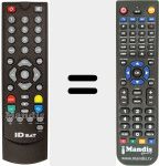 Ersatzfernbedienung für IRC TR 3100